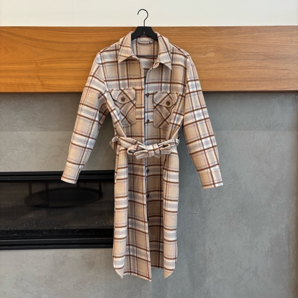 NWOT & Other Stories wool blend belted coat, Size 8